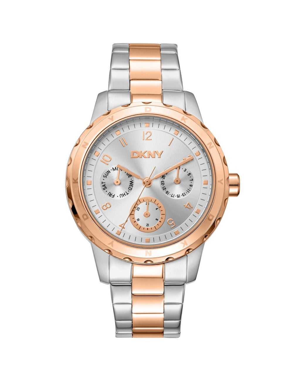 DKNY Metallic Dkny Two-Tone Chronograph Watch