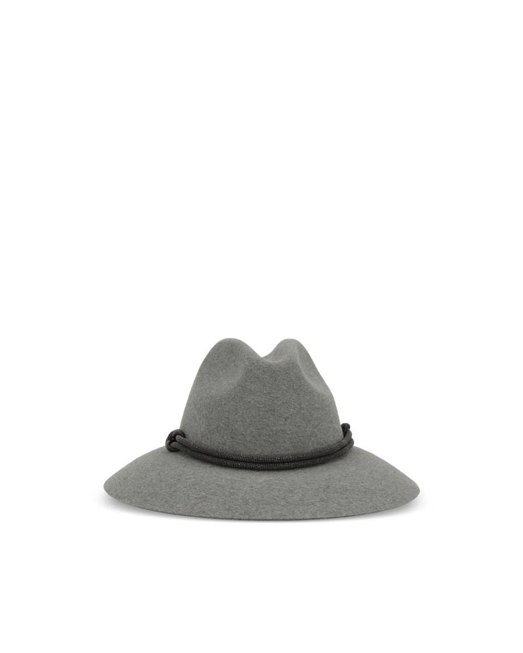 Brunello Cucinelli Gray Hats