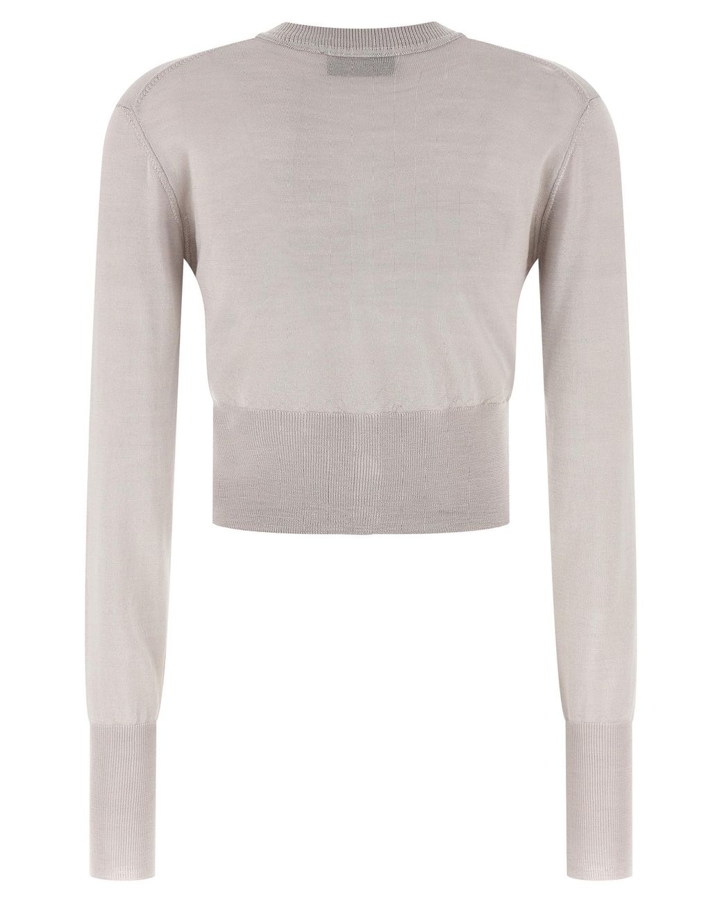 Vivienne Westwood White Soft Knit Cropped Cardigan