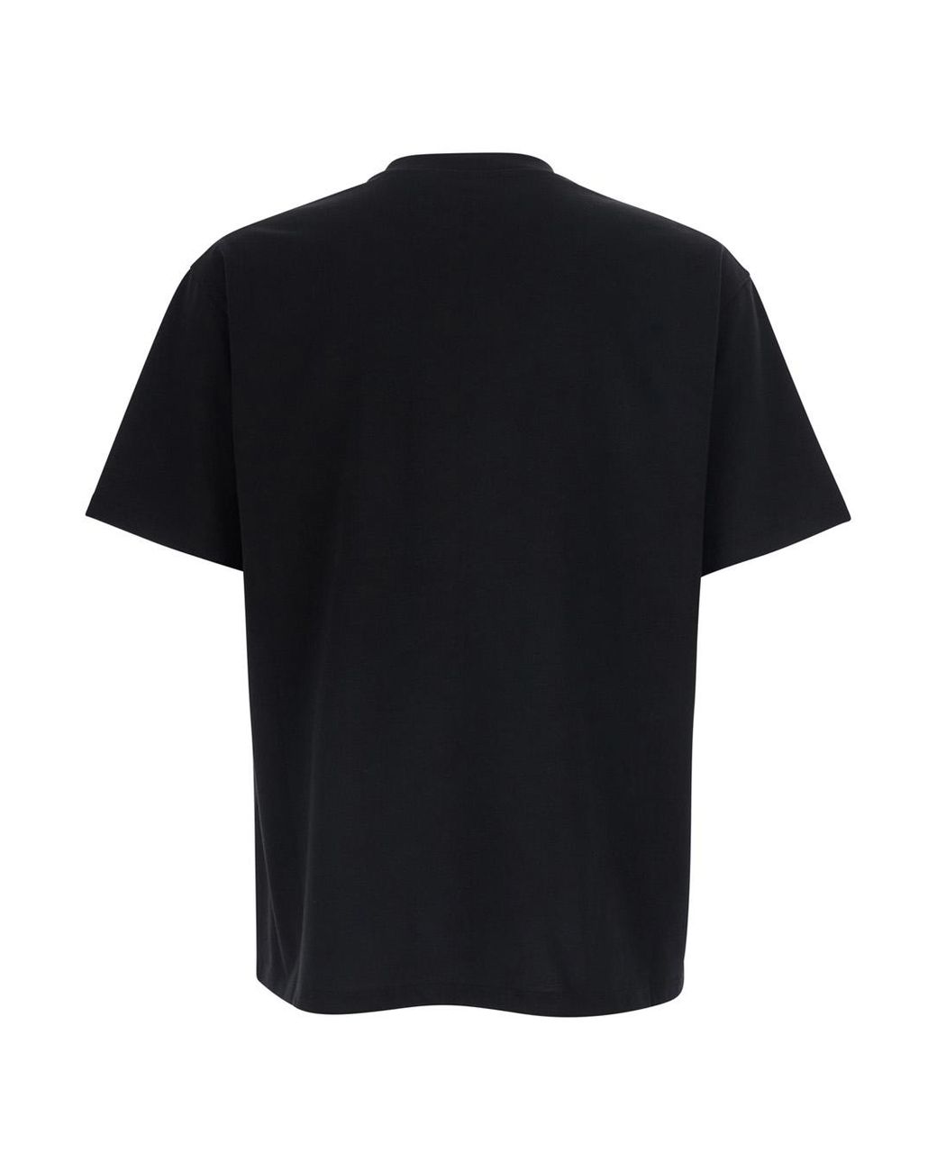 Valentino Black T-Shirt Jersey Boxy V Pocket Cotton T-Shirts for men