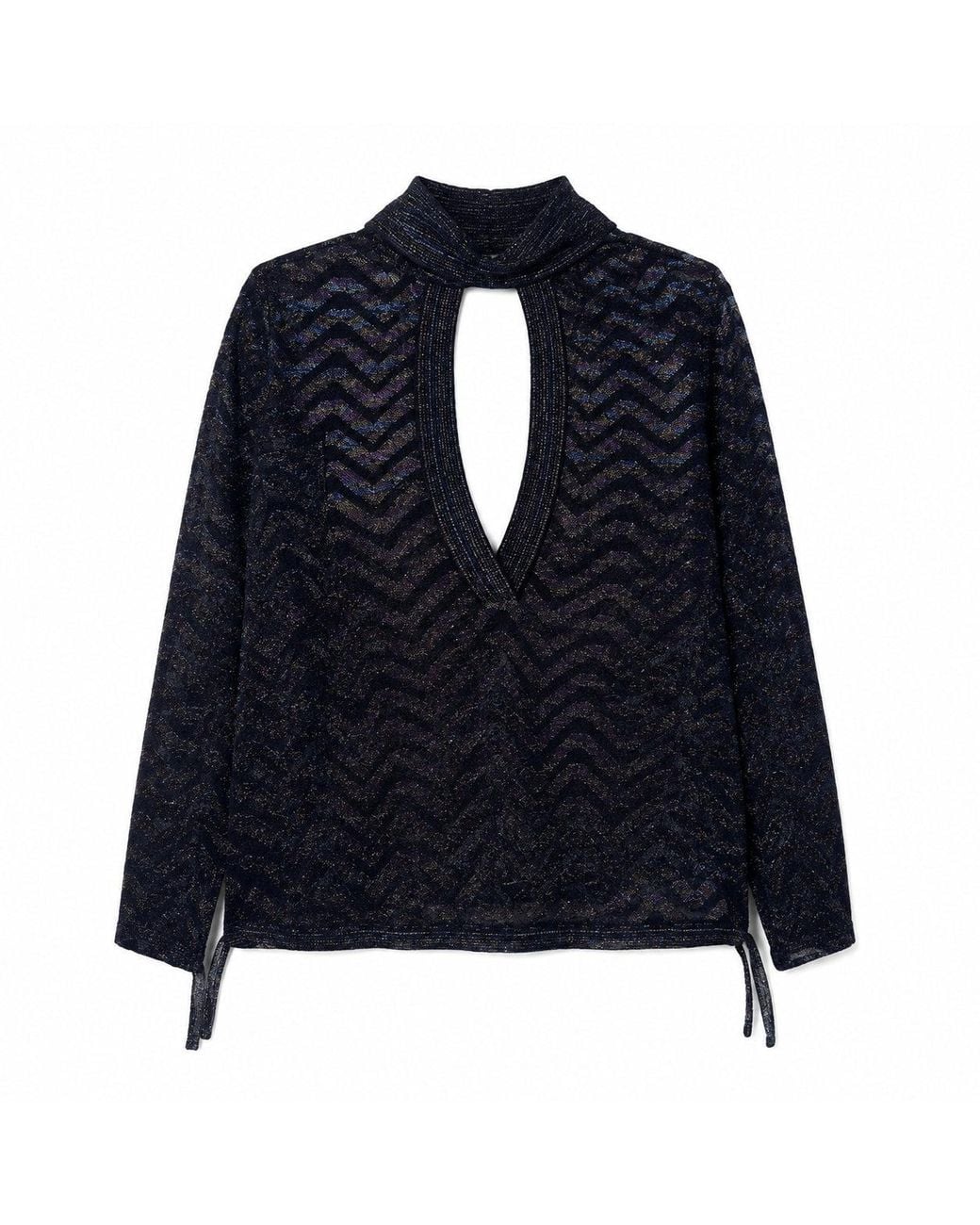 Missoni Blue Sweater Viscose Knit