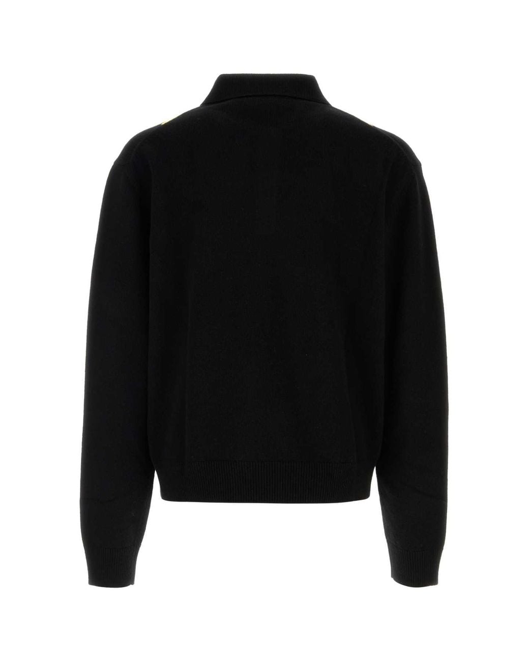 Versace Black Regular Polo Sweater for men