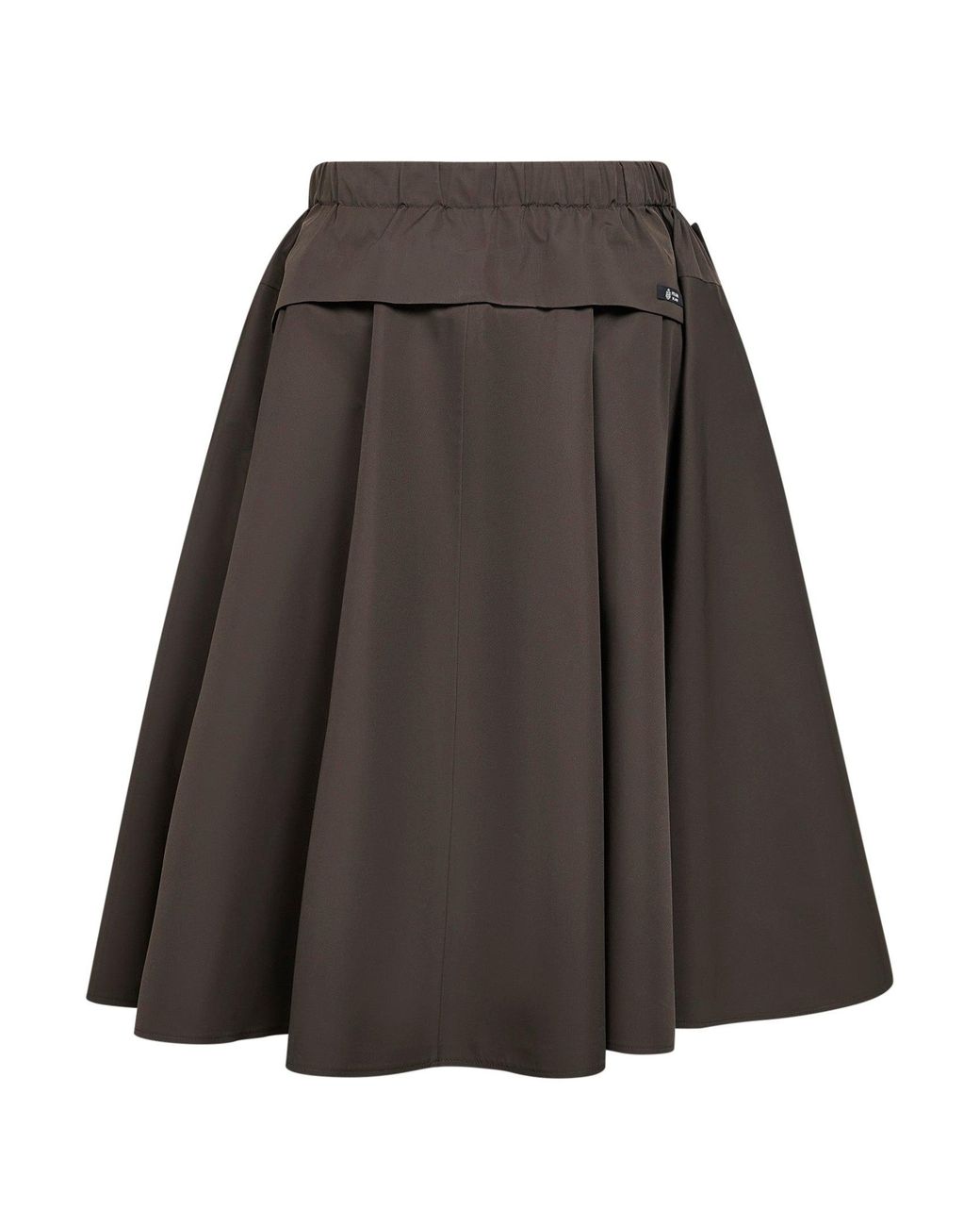 Prada Brown Midi Skirt Circle Recycled Polyester