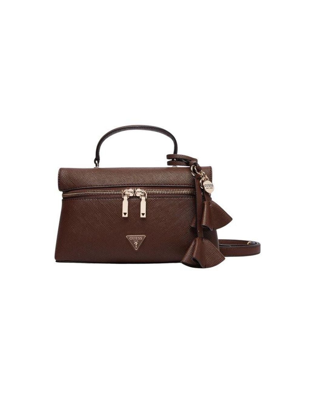Guess Brown Shoulder Bag Polyurethane Shoulder-Bags