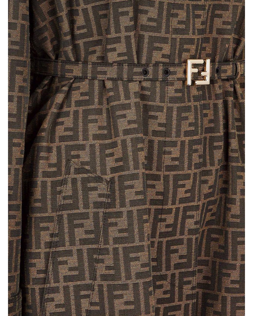 Fendi Trench in Natural | Lyst