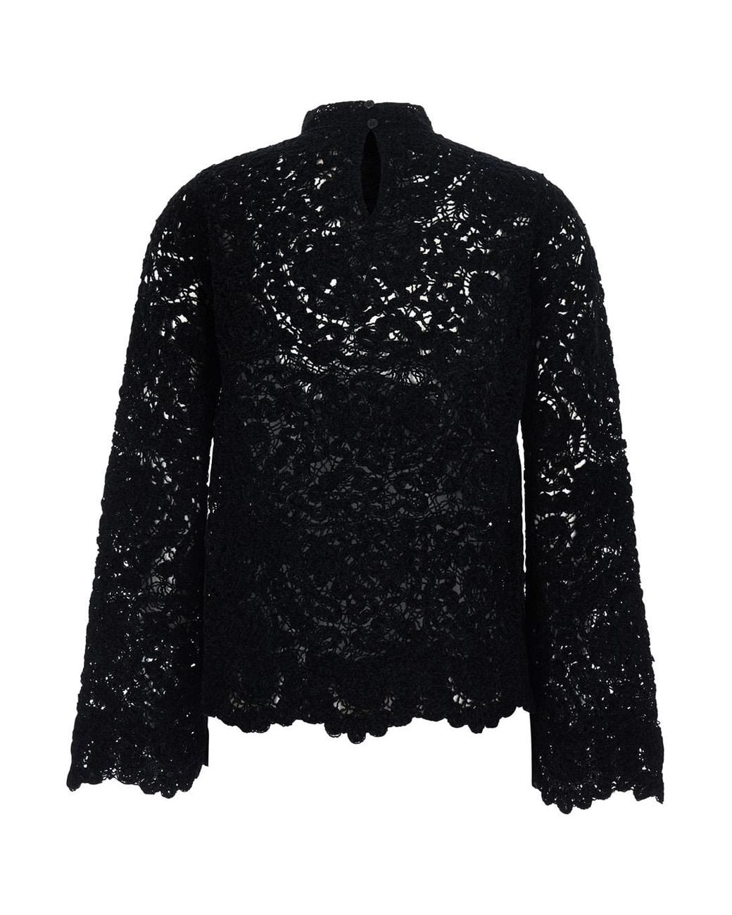 Semicouture Black Semicouture Lace Blouse
