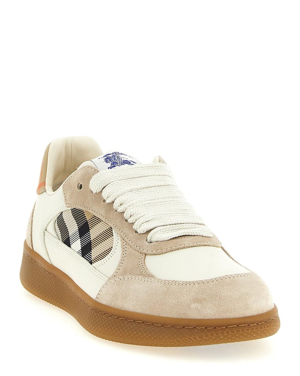 Top Terrace Style Burberry Terrace Sneaker in Natural for Men | Lyst