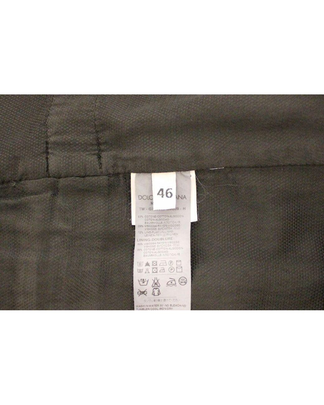 Dolce & Gabbana Black Flax Cotton Dress Vest Blazer for men