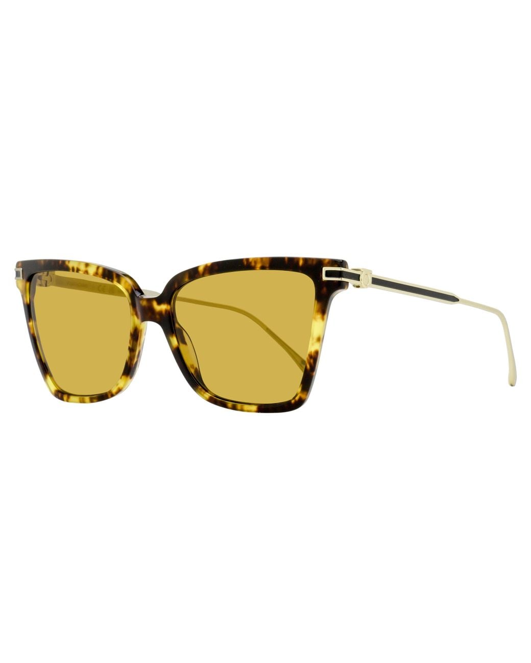 Ferragamo Black Gancini Butterfly Sunglasses Sf2036S 242 Tortoise- 56Mm Plastic (Acetate)/Metal