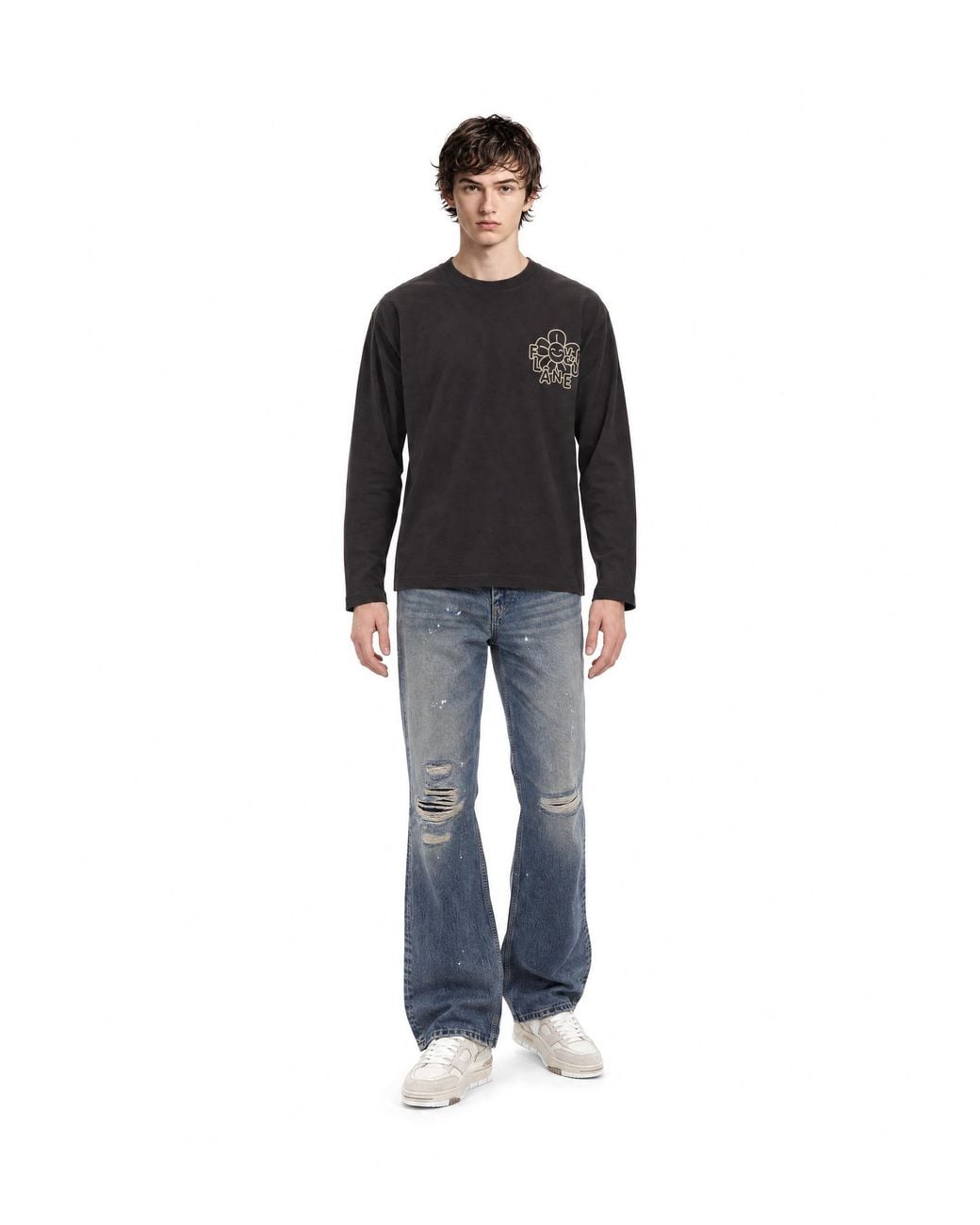 flâneur Blue Relaxed Jeans Cotton for men
