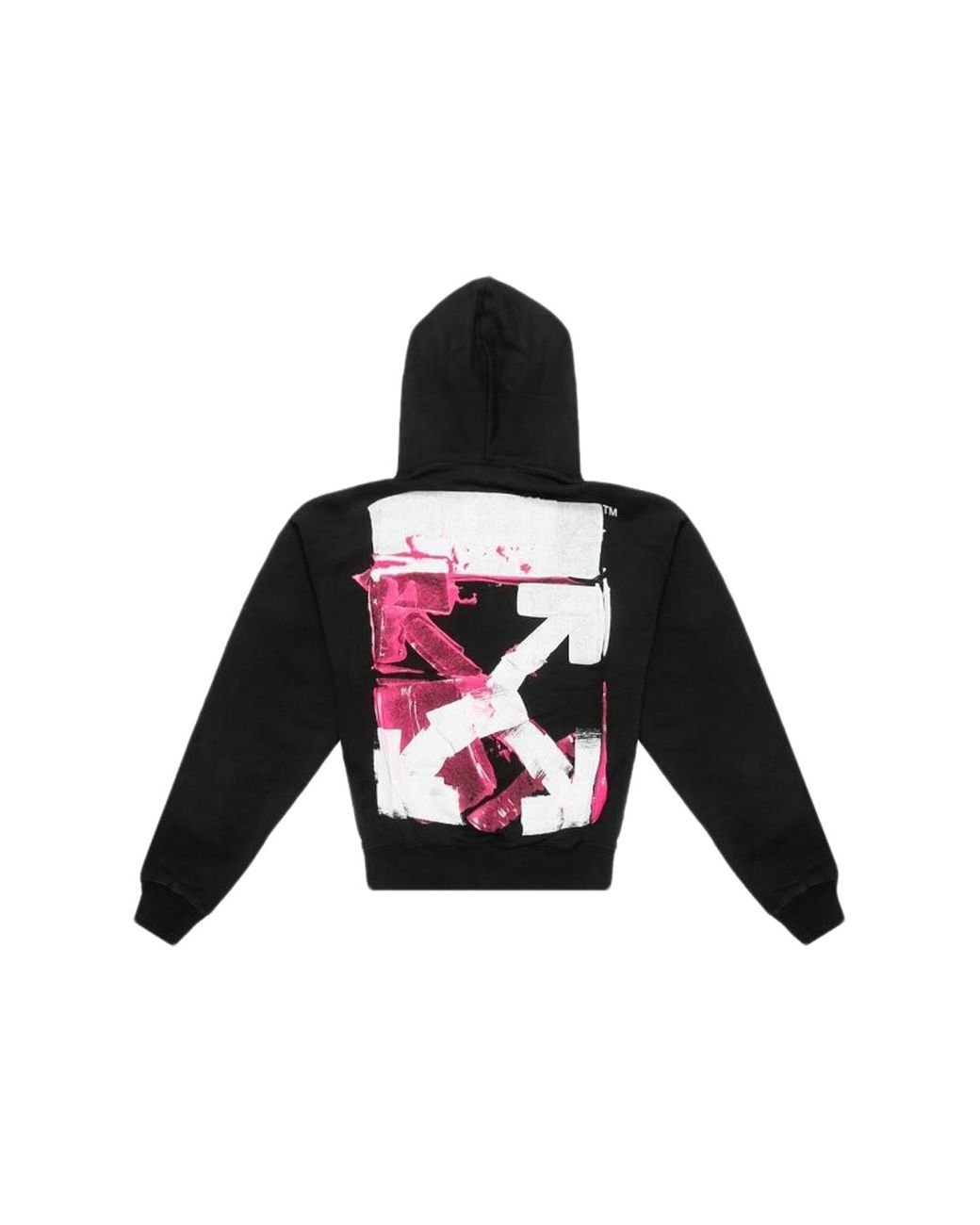 Off-White c/o Virgil Abloh Acrylic Arrow Over Hoodie in Black for