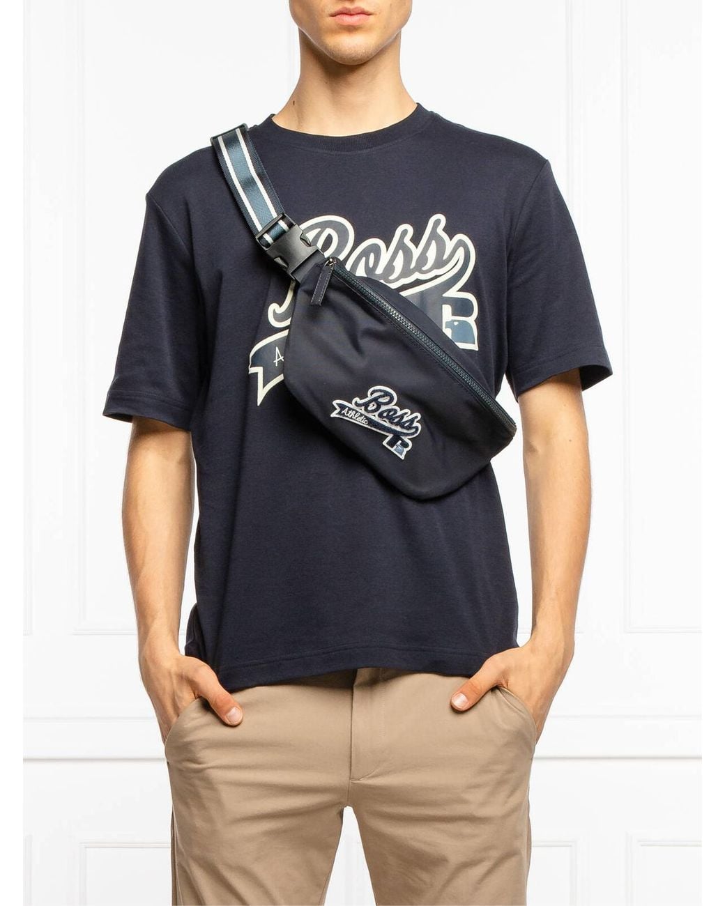 Boss Black Boss X Russell Athletic Logo Bumbag Bags for men