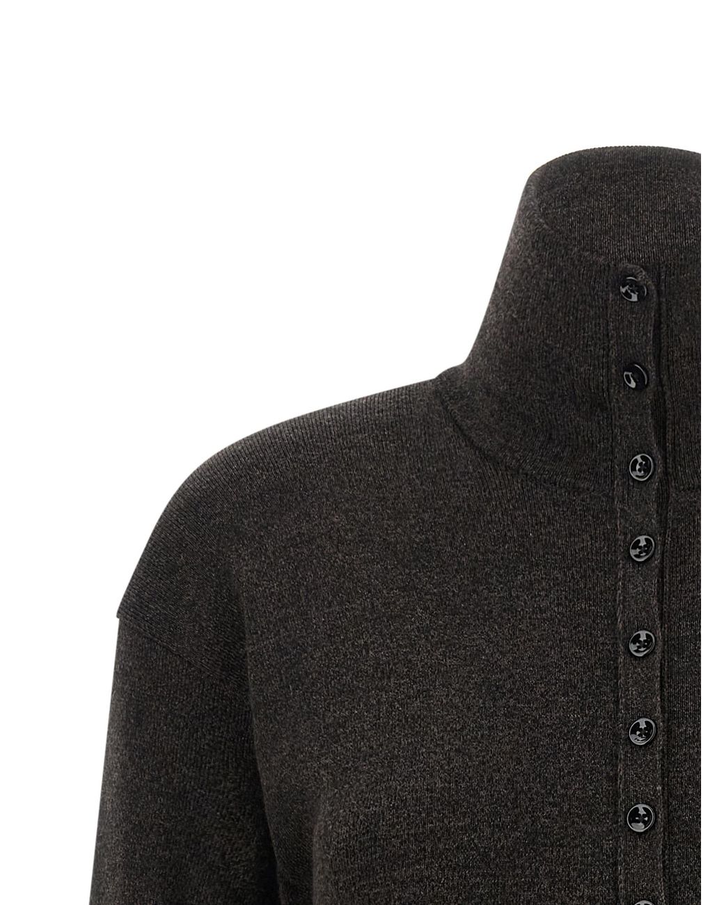 Lemaire Black Wool Cardigan Clothing