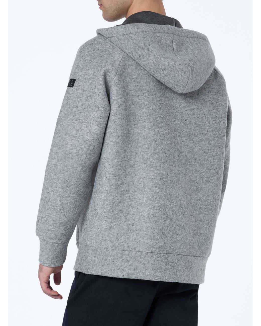 Mc2 Saint Barth Gray Carrel Technical Fabric Sweatshirt Melange Solid Color for men