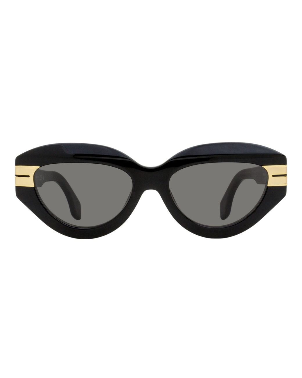 Palm Angels Black Miracle Cat Eye Sunglasses Peri10F 1007 53Mm Plastic (Acetate)