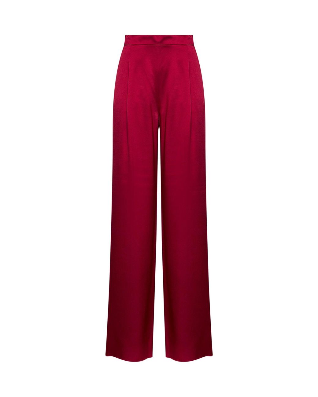 Max Mara Red Ruby Msealpaca Palazzo Trousers