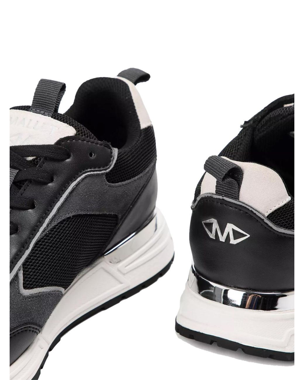 Mallet Black Bethnal Low-Top Sneakers Shoes for men