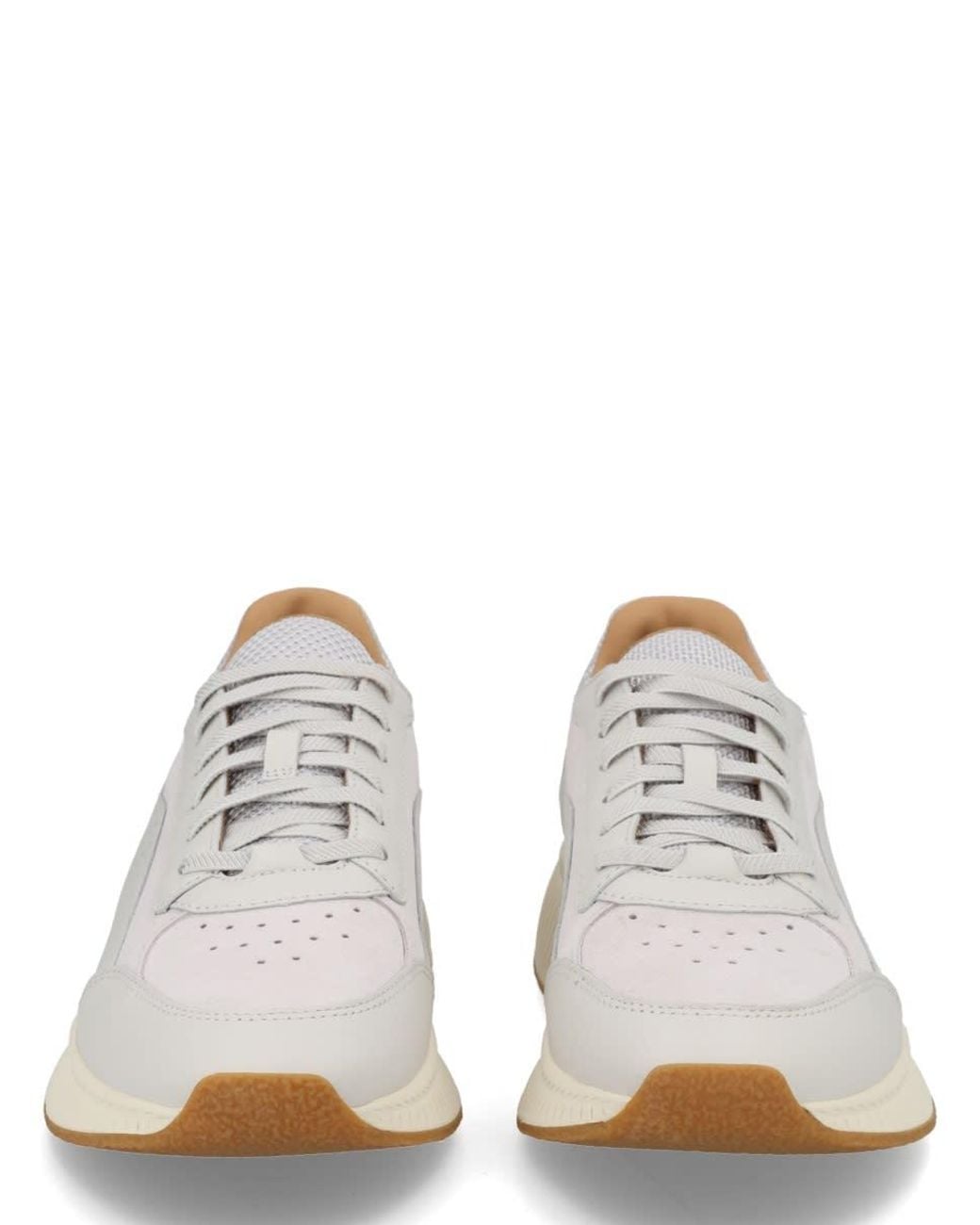 Boss White Leather Sneaker for men