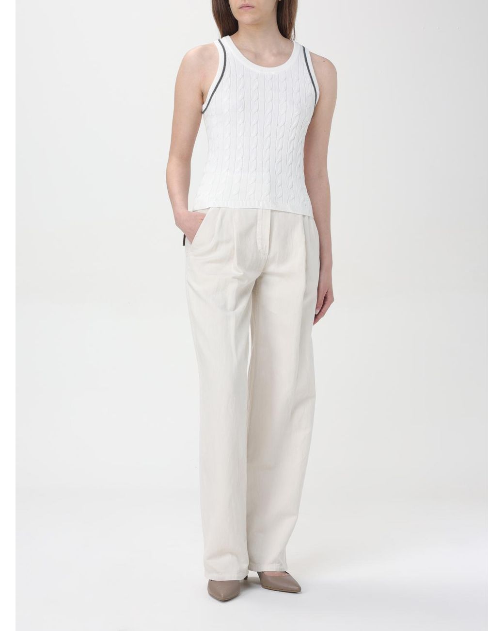 Brunello Cucinelli White Top