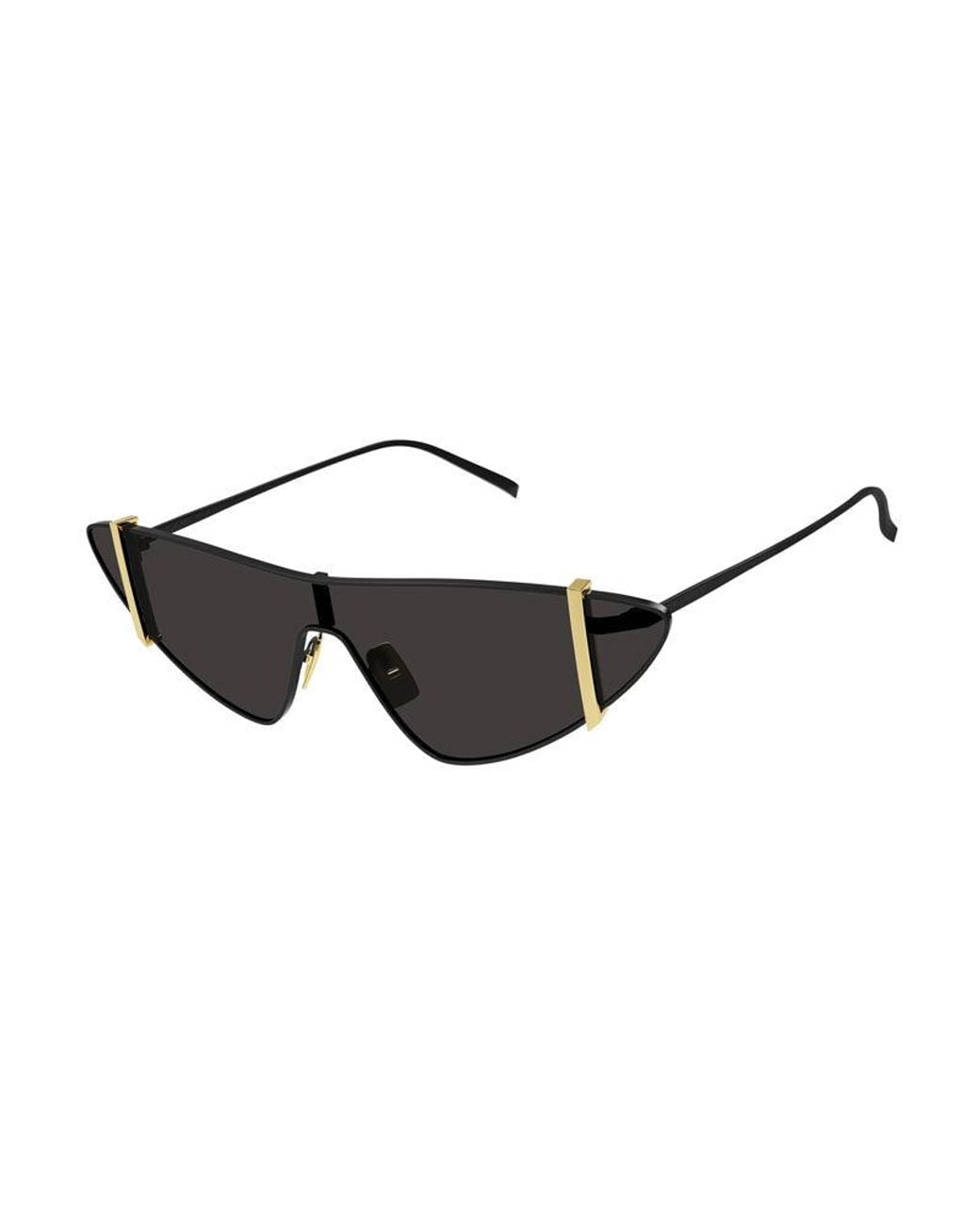 Saint Laurent Black Sunglasses Shield Full Rim, Frame And Lens Sl536001