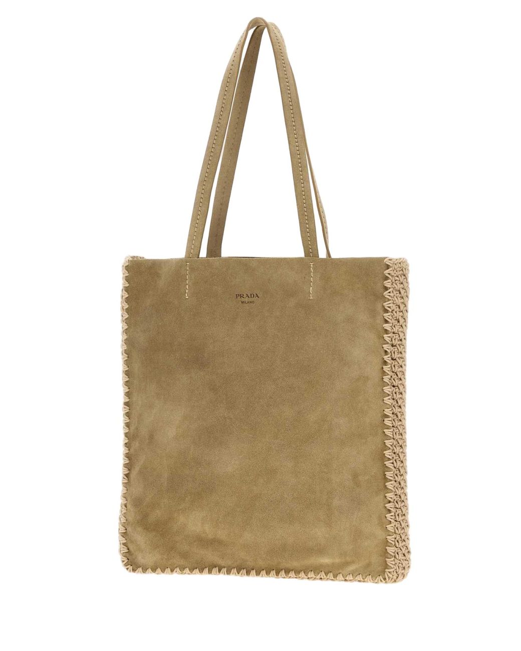 Prada Natural Prada Milano Shoulder Bag