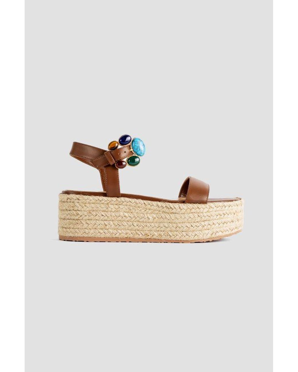 Gianvito Rossi Brown Sandales Corde