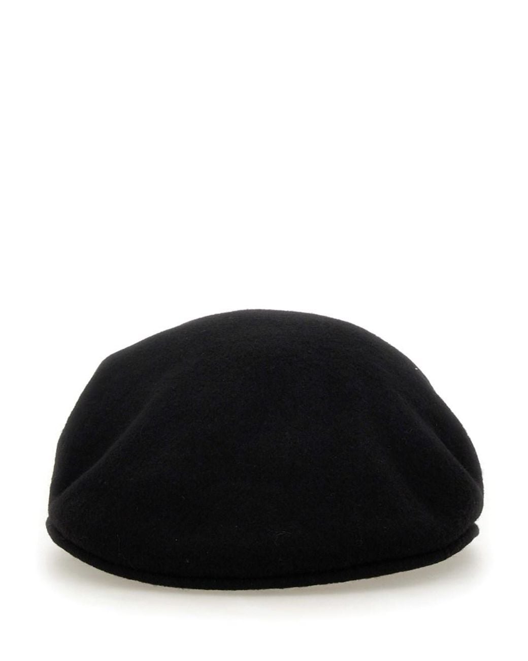 MARINE SERRE Black Logo Beanie Hat Wool; Lining: Cotton