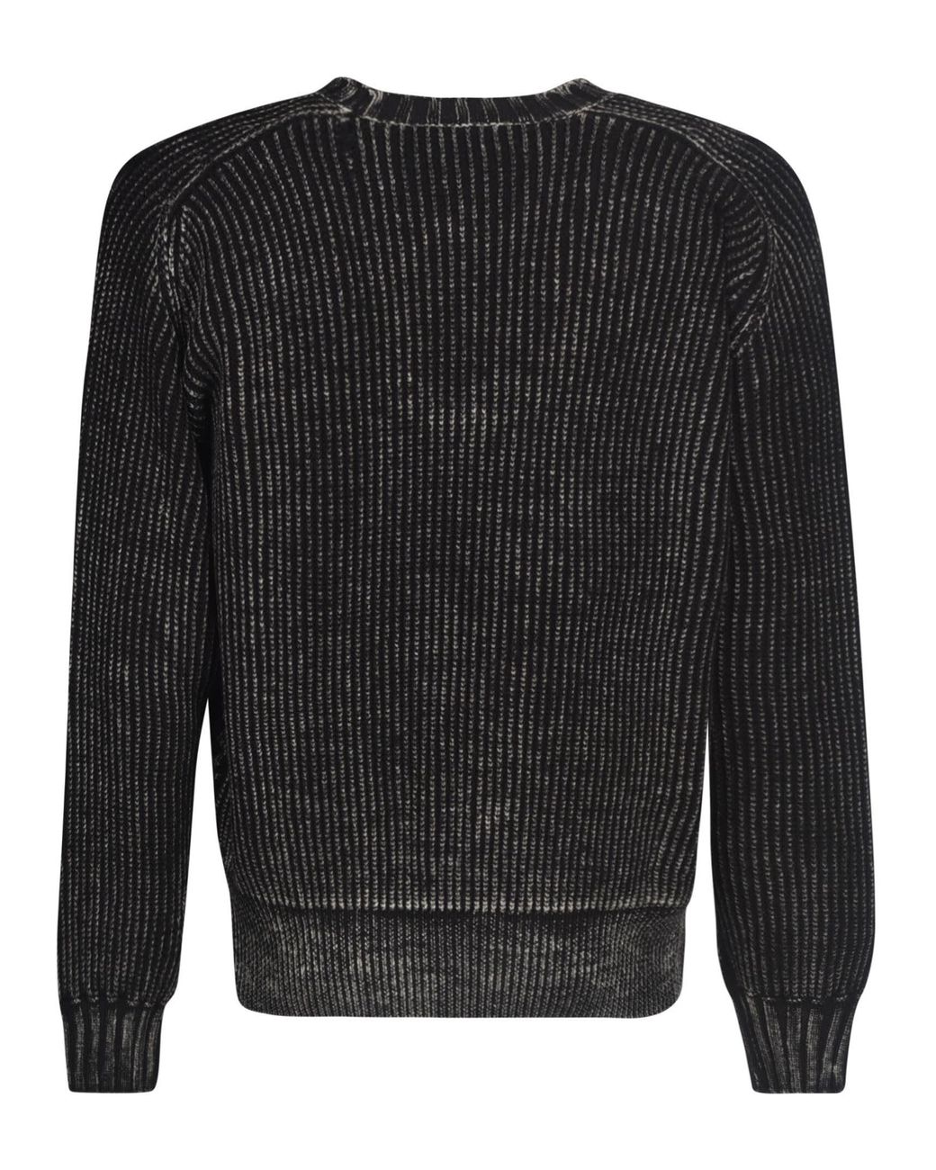 Neil Barrett Men's Black Vintage Cable Knit Sweater