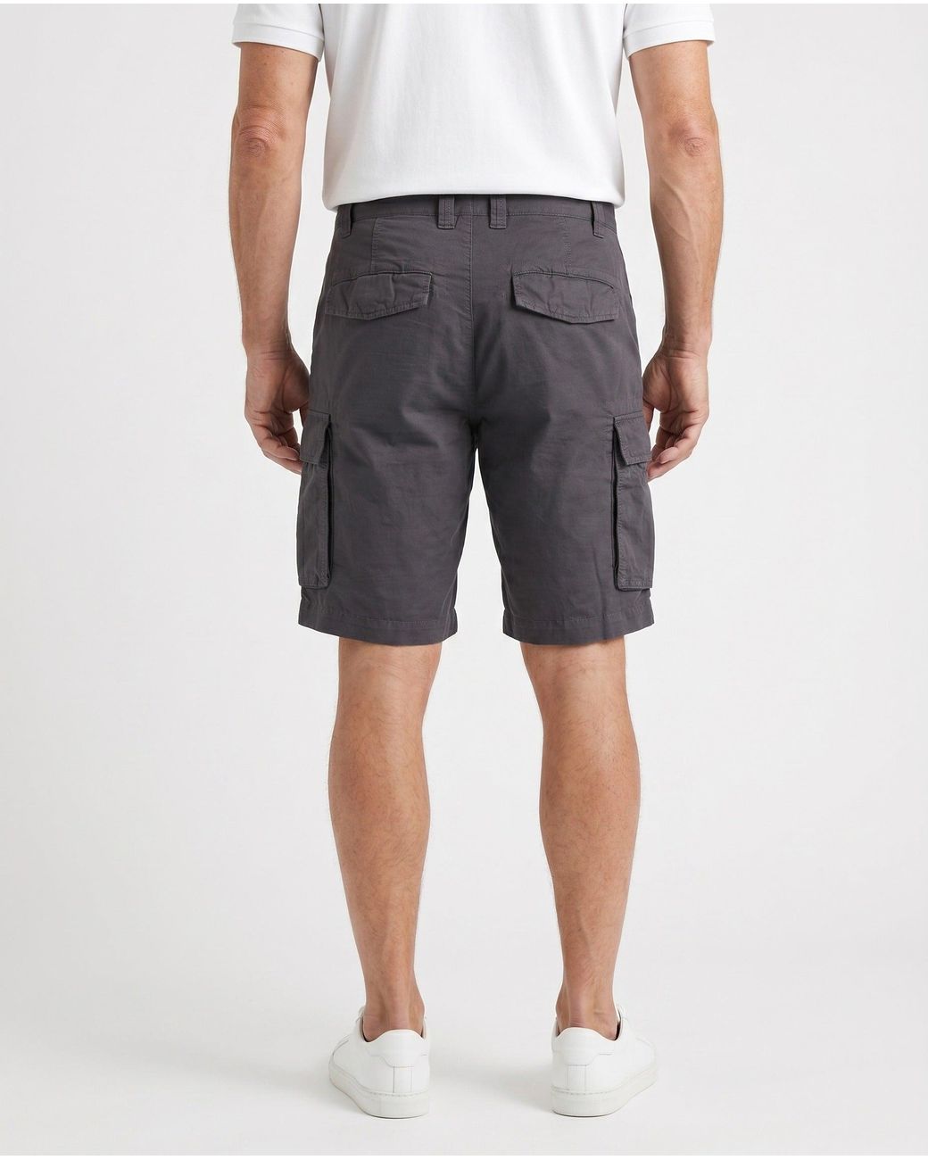 Brunello Cucinelli Gray Dark Linen Blend Shorts for men