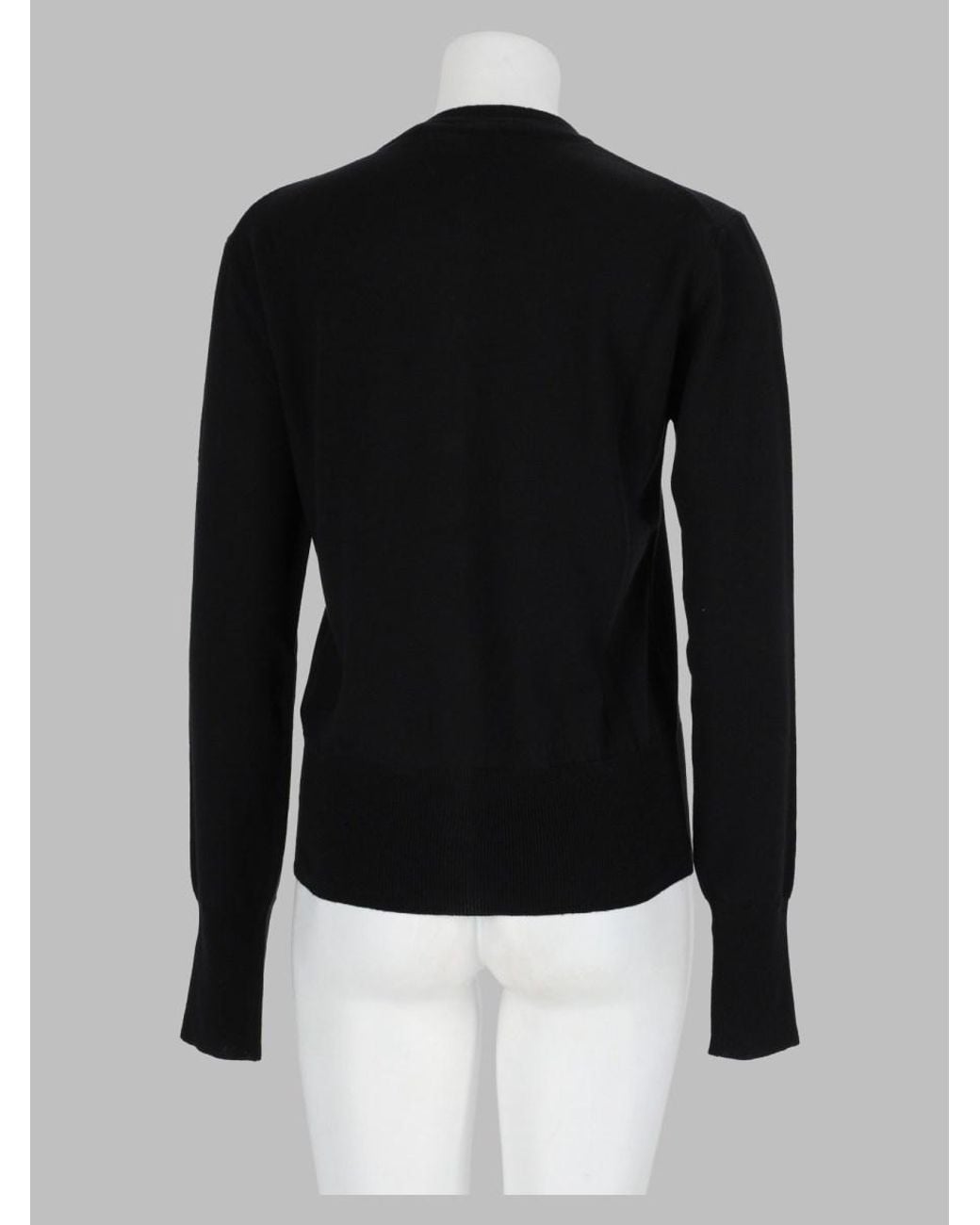 Vivienne Westwood Black Bea Wool Cardigan Sweater