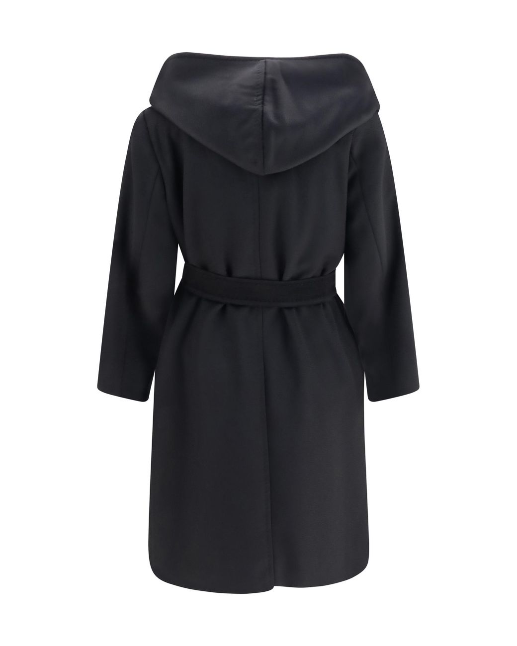 Max Mara Black Wool Drap Newmang Coat