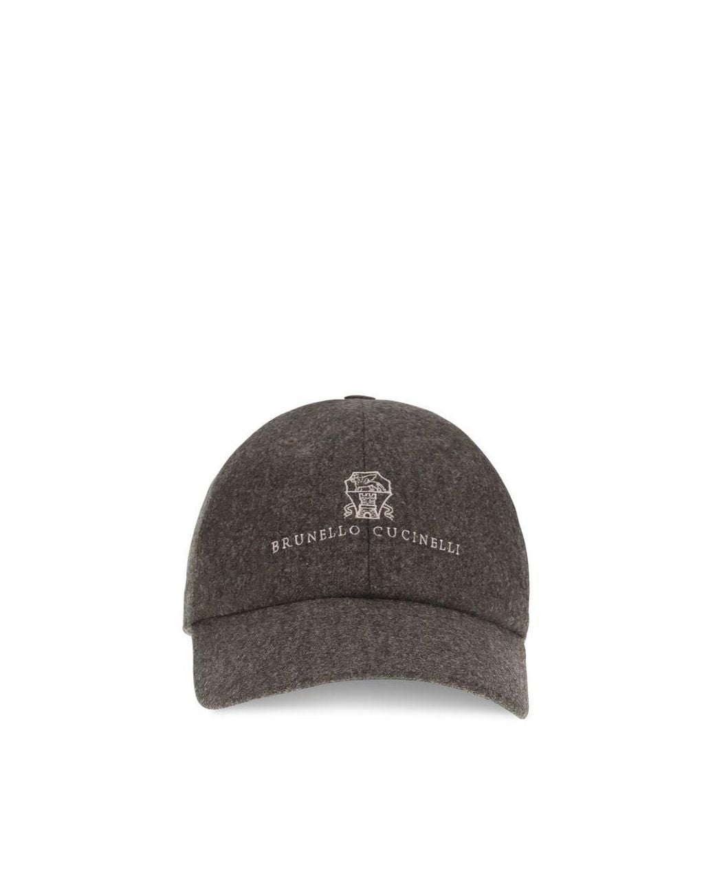 Brunello Cucinelli Brown Wool Oves Aries Cap (Baseball Hat) for men