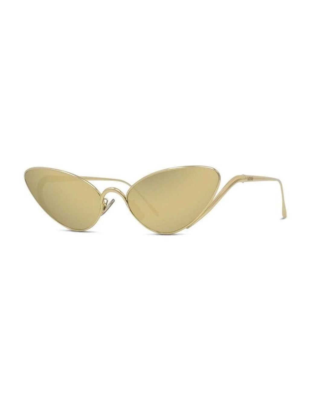 Loewe White Sunglasses Cat Eye Full Rim, Frame And Mirror Lens Lw40179U30G