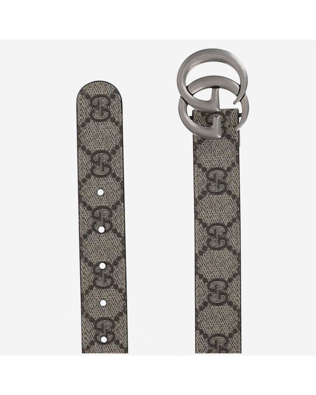 Gucci Gray Belt Canvas & Braces for men