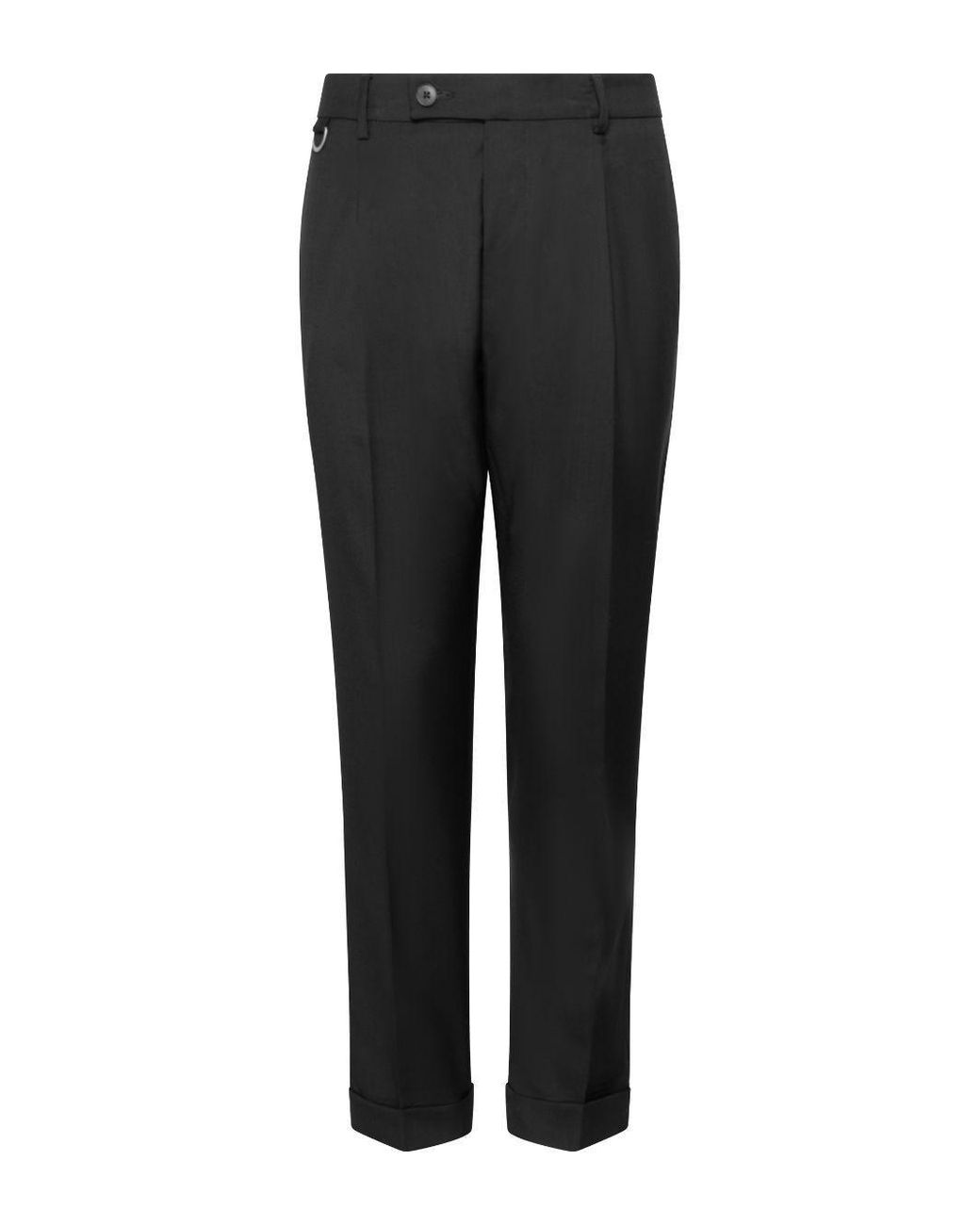 Low Brand Black Trousers Virgin Wool for men