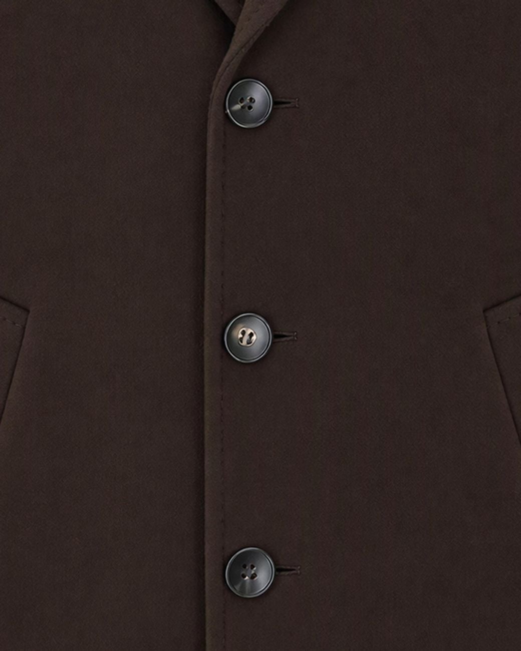 BRERAS Milano Black Single-Breasted Three-Button Wool-Cashmere Coat Outer Fabric: Wool for men