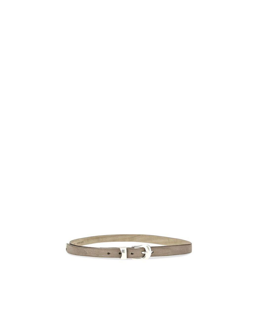 Our Legacy Brown Calf Leather Bos Taurus Thin Belt for men