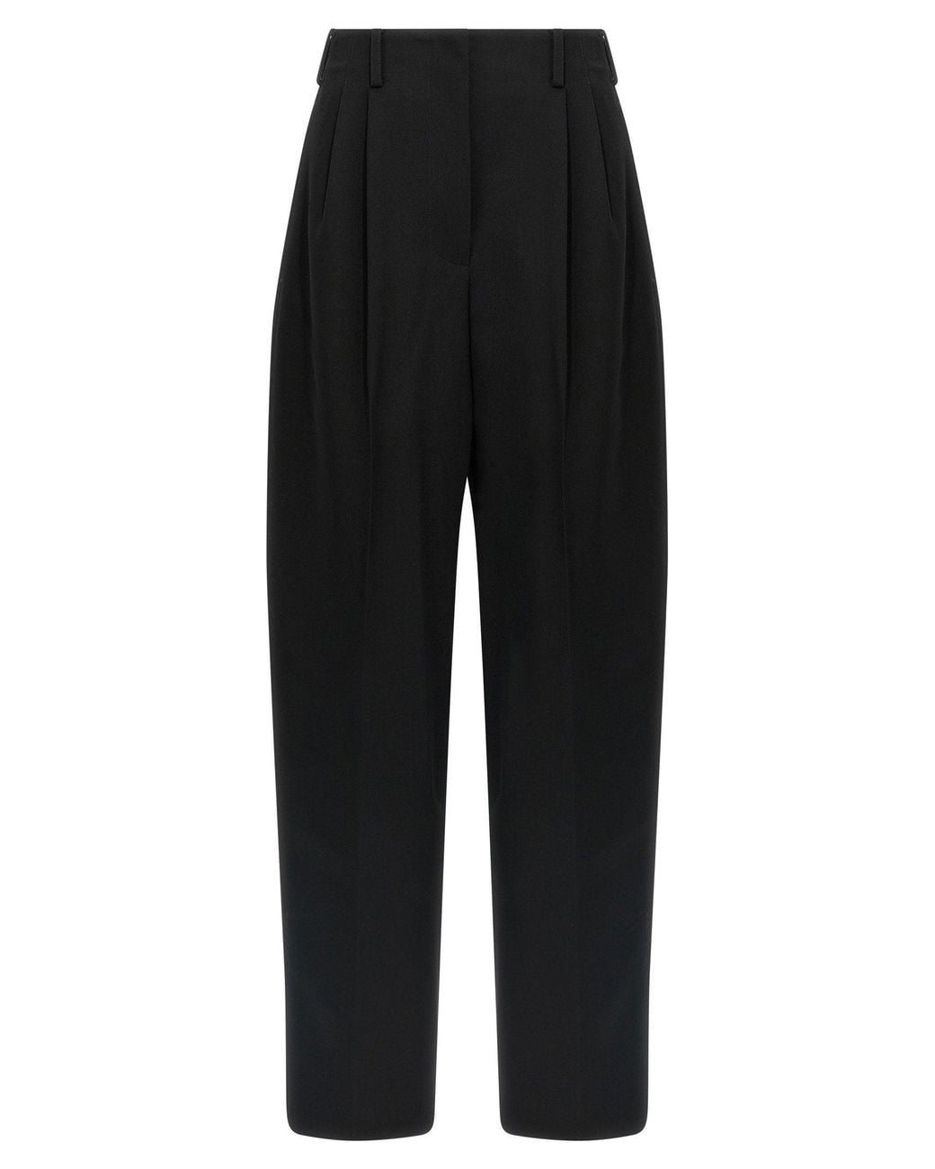 Givenchy Black Double-Pleat Wool Trousers