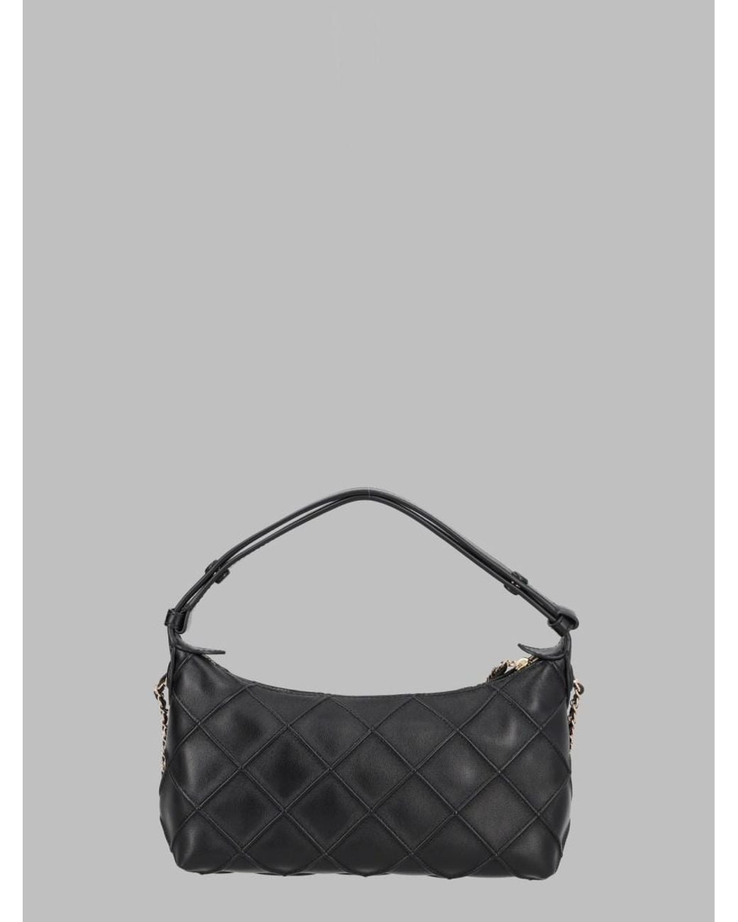 Tory Burch Gray Fleming Leather Clutch Bag Lamb
