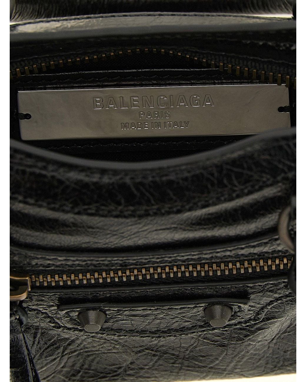 Balenciaga Black City Top Handle Bag