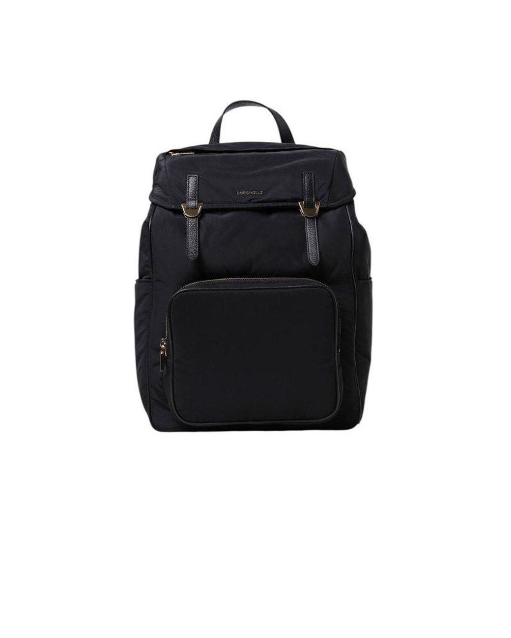 Coccinelle Black Backpack Polyester Bags Backpacks