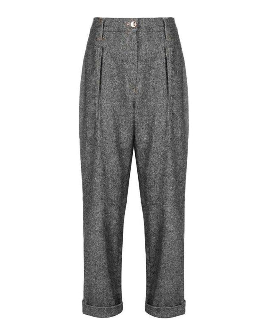 Brunello Cucinelli Gray Pants Mb104P8454_C001