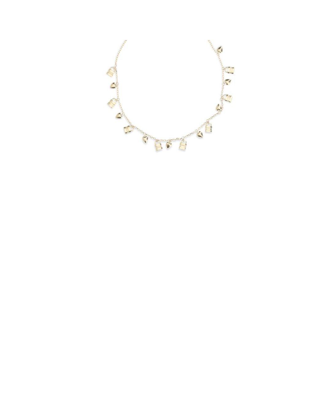 Chloé Metallic Gold Brass Necklace