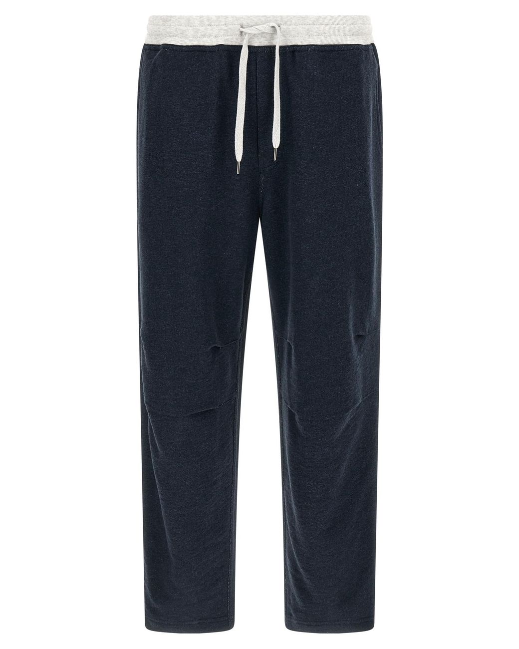 Brunello Cucinelli Blue Cotton Joggers (Workout Pants) for men