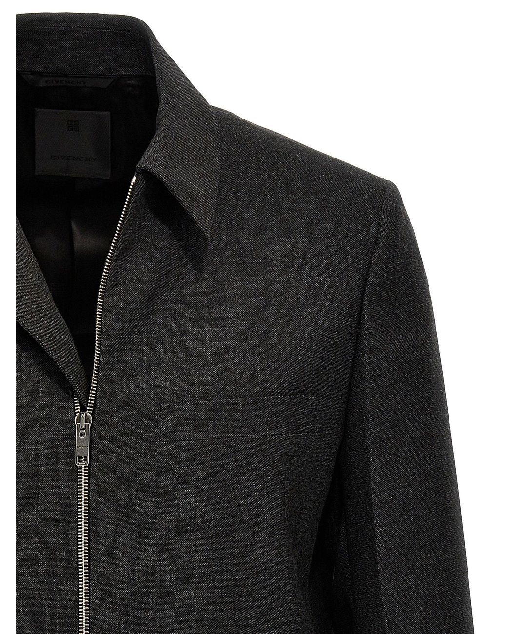 Givenchy Black Wool Structured Jacket