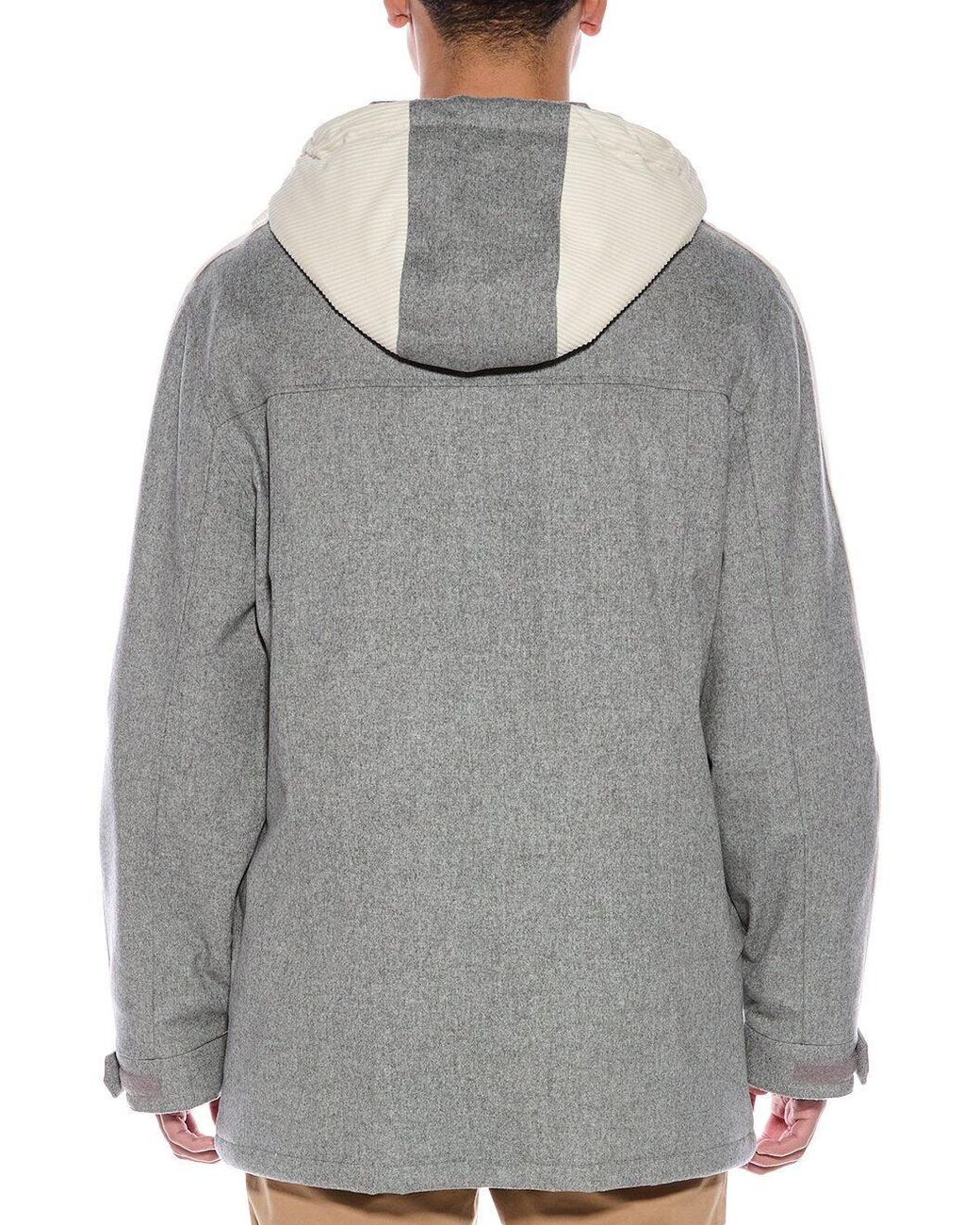 Brunello Cucinelli Gray Light Hooded Jacket for men