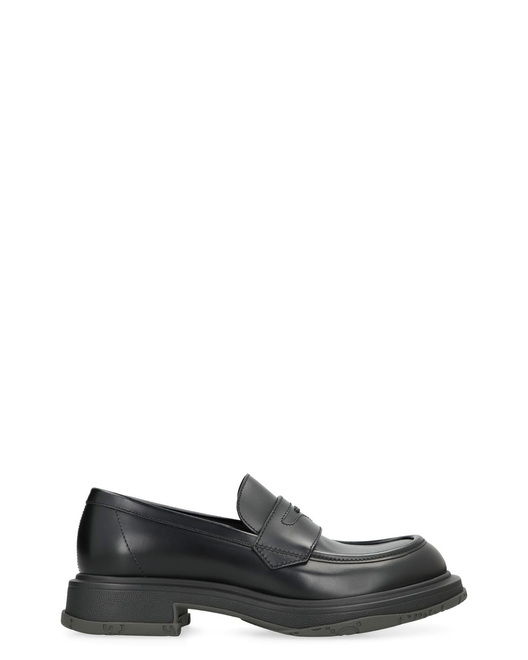 Gucci Black Gucci Polished Calf Leather Loafer for men