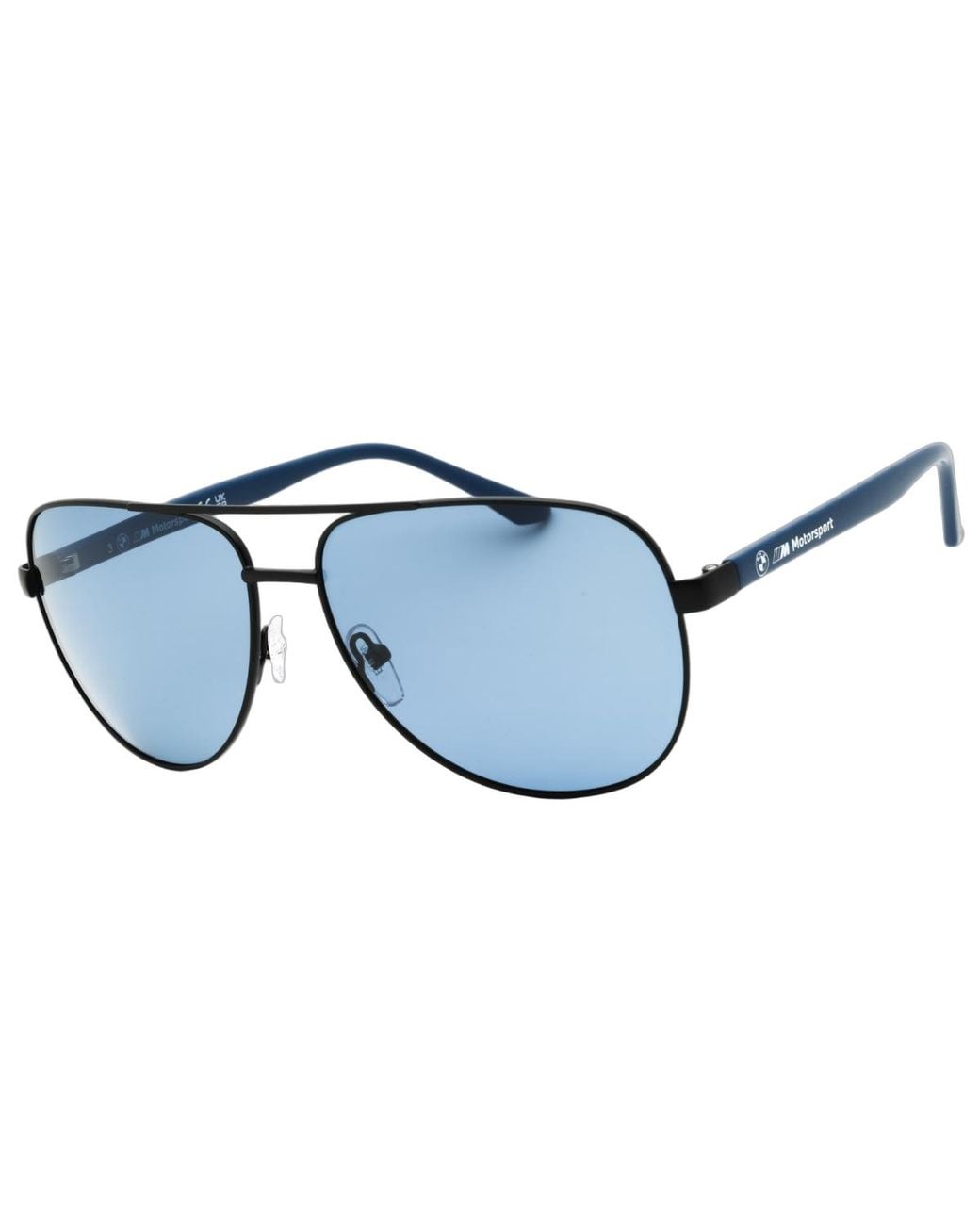 BMW Blue Bmw Bs002802M Aviator Full Rim Sunglasses for men