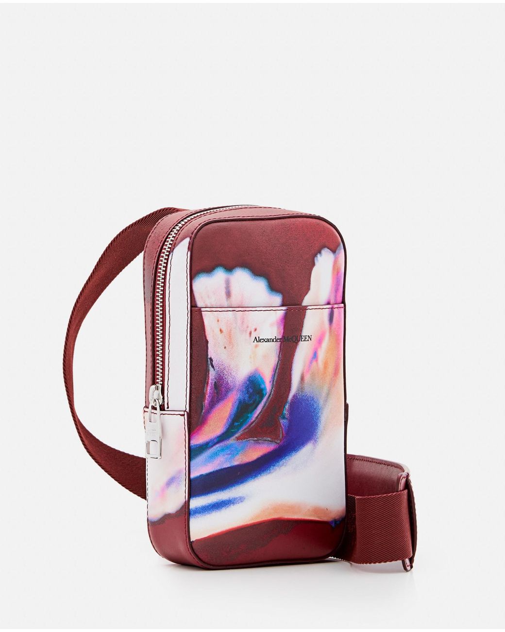 Alexander McQueen Red Leather Iphone Case for men