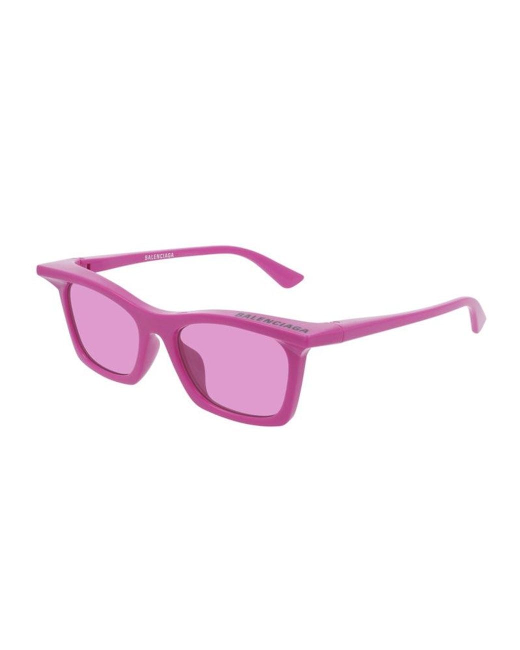 Balenciaga Pink Sunglasses Rectangle Full Rim, Frame And Lens Bb0099S003